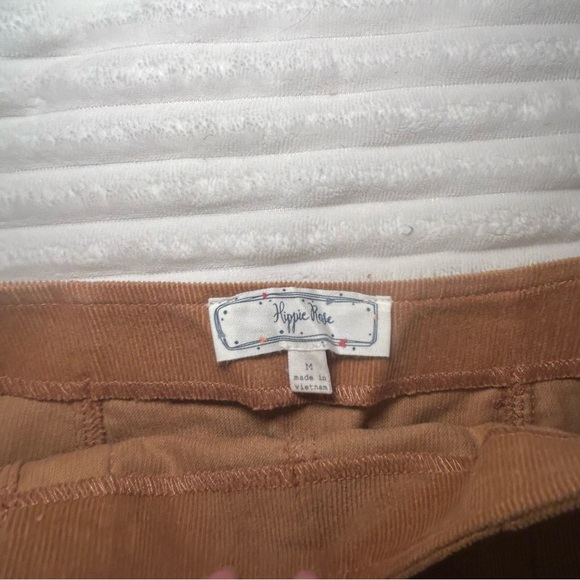 Hippie Rose Saddle Brown Corduroy Button Front Mini Skirt - Picture 3 of 3